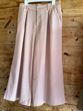 Revery Misty Rose Wide Leg Pants